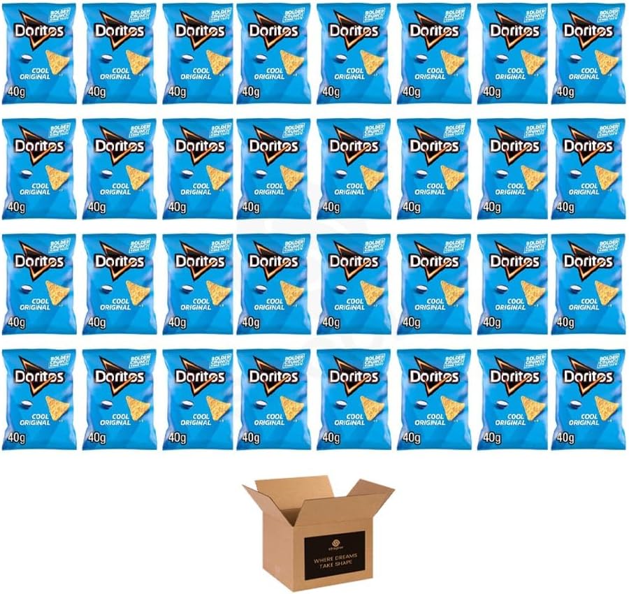 Doritos Tortilla Chips – Bold Crunch, Iconic Taste | Crispy Flavoured Corn Chips in Variety of Flavors