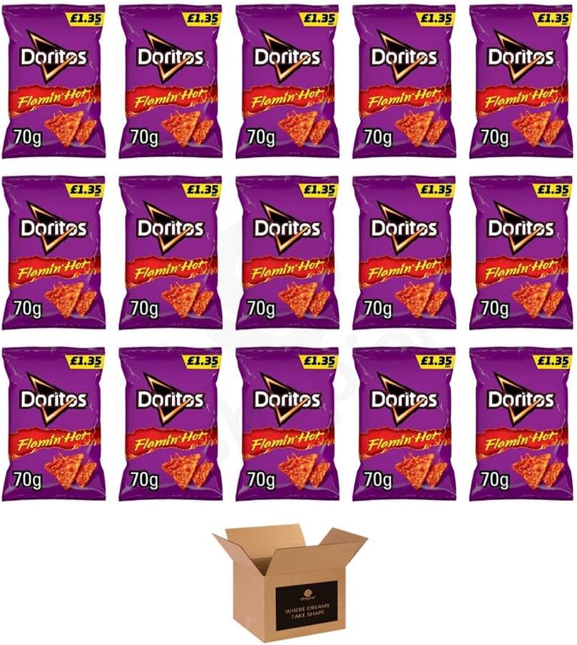 Doritos Tortilla Chips – Bold Crunch, Iconic Taste | Crispy Flavoured Corn Chips in Variety of Flavors