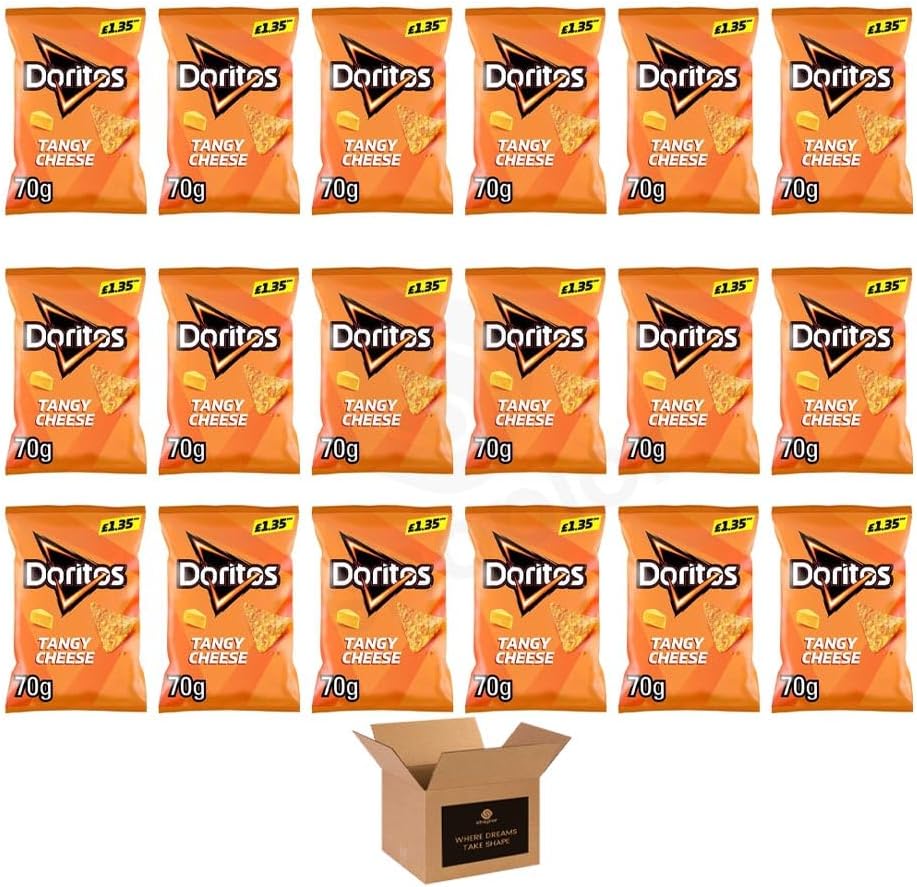 Doritos Tortilla Chips – Bold Crunch, Iconic Taste | Crispy Flavoured Corn Chips in Variety of Flavors