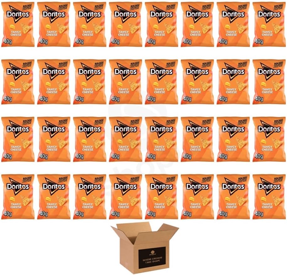 Doritos Tortilla Chips – Bold Crunch, Iconic Taste | Crispy Flavoured Corn Chips in Variety of Flavors