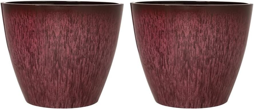 Florence Planter Round- Decorative Outdoor & Indoor Plant Pot, Weatherproof