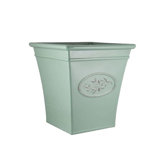 Plastic Outdoor Tall Square Olive Planter for Gardening – Flowers Pot