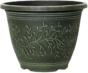 Round Linden Garden Plant Pot – Weatherproof Decorative Outdoor & Indoor Planter