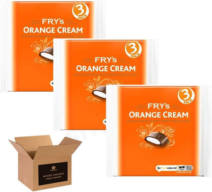 Fry’s Chocolate Cream Bar Bundle – Rich Dark Chocolate Bars (Chocolate Cream, Peppermint Cream & Orange Cream) – Snack Bars for Gifting, Sharing & Stocking Fillers