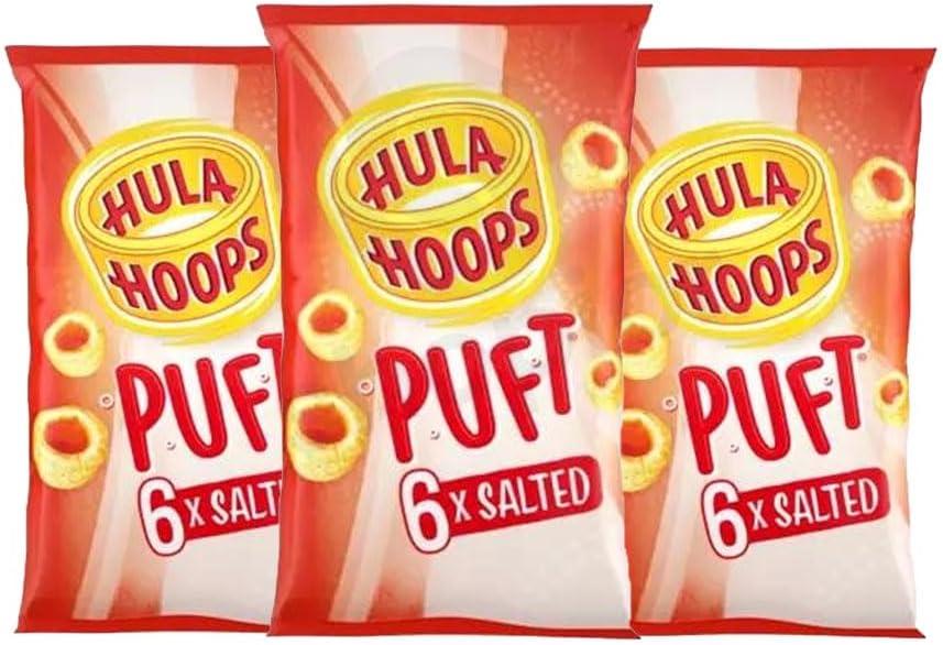 Hula Hoops Crisps Variety | BBQ, Cheese & Onion, Original, Ready Salted, Salt & Vinegar