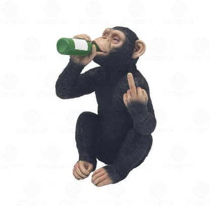 Cheeky Monkey Collectable Figurine – Funny Resin Monkey Ornament Home Decor & Novelty Gifts