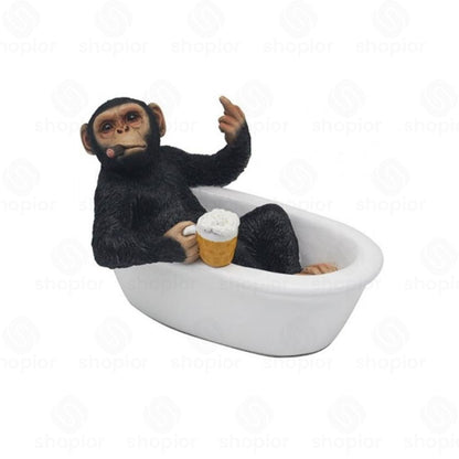 Cheeky Monkey Collectable Figurine – Funny Resin Monkey Ornament Home Decor & Novelty Gifts