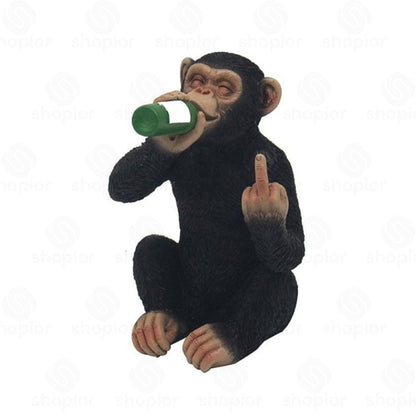 Cheeky Monkey Collectable Figurine – Funny Resin Monkey Ornament Home Decor & Novelty Gifts