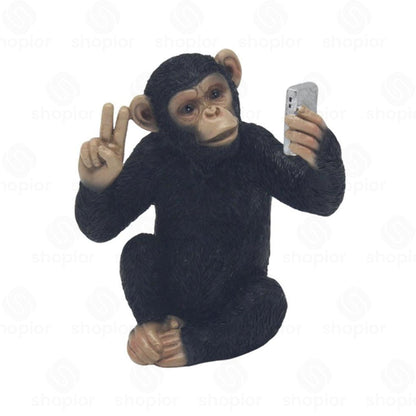 Cheeky Monkey Collectable Figurine – Funny Resin Monkey Ornament Home Decor & Novelty Gifts