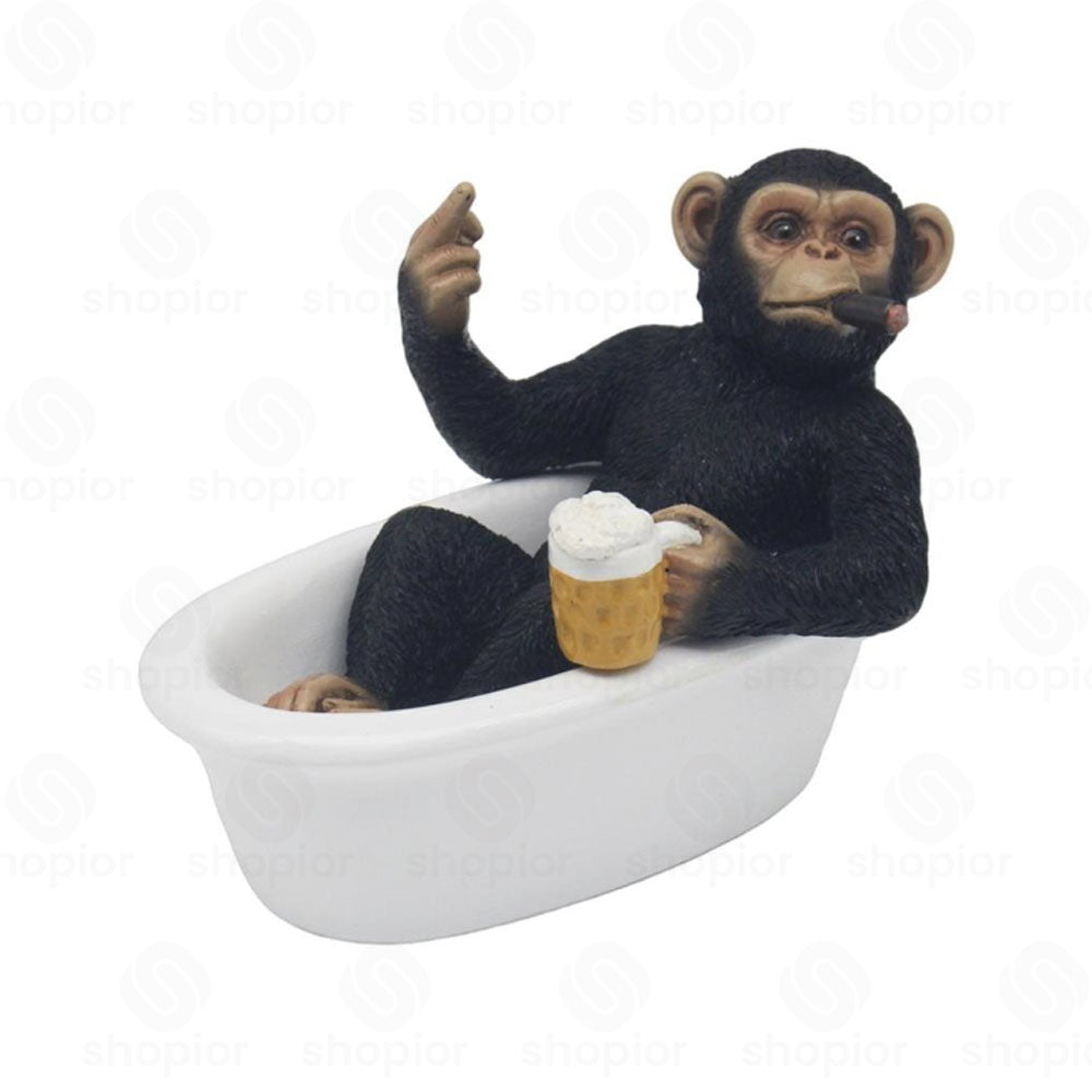 Cheeky Monkey Collectable Figurine – Funny Resin Monkey Ornament Home Decor & Novelty Gifts