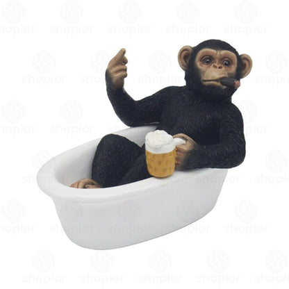 Cheeky Monkey Collectable Figurine – Funny Resin Monkey Ornament Home Decor & Novelty Gifts