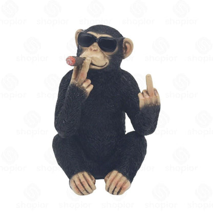 Cheeky Monkey Collectable Figurine – Funny Resin Monkey Ornament Home Decor & Novelty Gifts