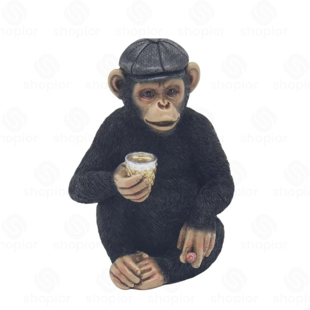 Cheeky Monkey Collectable Figurine – Funny Resin Monkey Ornament Home Decor & Novelty Gifts