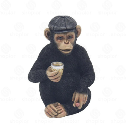 Cheeky Monkey Collectable Figurine – Funny Resin Monkey Ornament Home Decor & Novelty Gifts