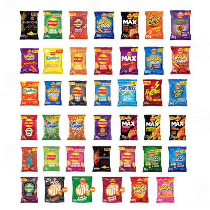 Shopior Crisps Variety Flavours Multipack | Snack Box for Parties, Lunchbox