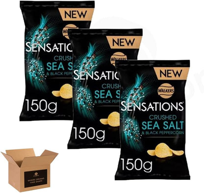 Walkers Sensations Crisps – Bold Spicy Sweet Flavour | 3 Pack | Premium Crunchy