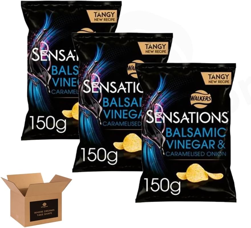 Walkers Sensations Crisps – Bold Spicy Sweet Flavour | 3 Pack | Premium Crunchy