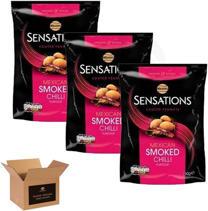 Walkers Sensations Crisps – Bold Spicy Sweet Flavour | 3 Pack | Premium Crunchy
