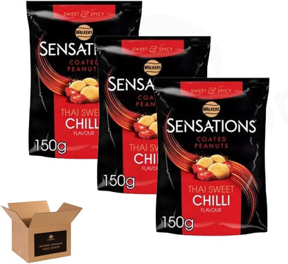 Walkers Sensations Crisps – Bold Spicy Sweet Flavour | 3 Pack | Premium Crunchy