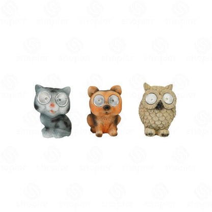 Solar Garden Ornaments Outdoor Decor | Waterproof LED Solar Garden Statues, Animal Buddha, Gnome