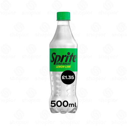 Sprite Lemon & Lime Soft Drinks Variety – Regular & Zero Sugar Fizzy Drinks