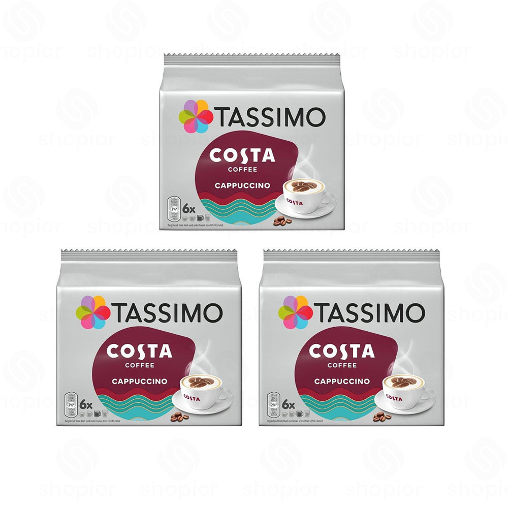 Tassimo Costa Coffee Pods – Cappuccino, Latte & Americano Barista Style Coffee