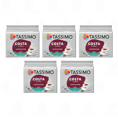 Tassimo Costa Coffee Pods – Cappuccino, Latte & Americano Barista Style Coffee