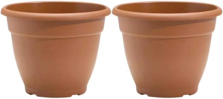 30cm (12 Inch) Plastic Planter Round Ascot Flower Pot | Garden Plant Pot