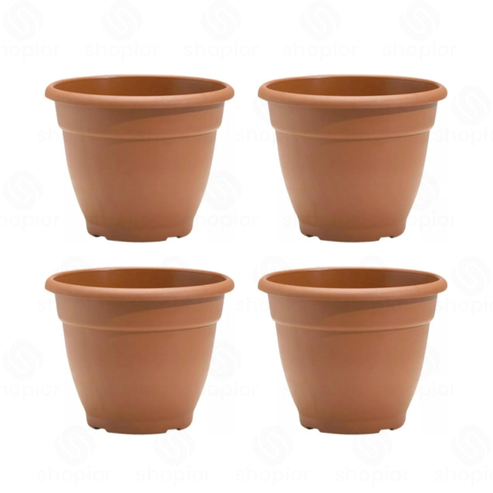 Bella 30cm, 9.5L Decorative Plastic Plant Pot – Modern Indoor Outdoor Planter for Flowers