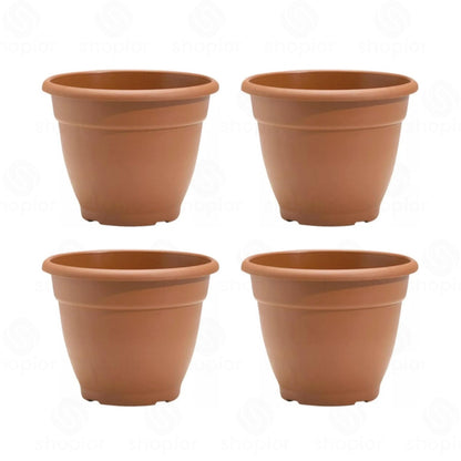 Bella 30cm, 9.5L Decorative Plastic Plant Pot – Modern Indoor Outdoor Planter for Flowers