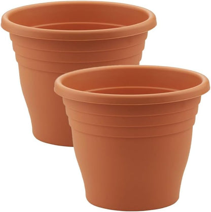 30cm (12 Inch) Plastic Planter Round Ascot Flower Pot | Garden Plant Pot