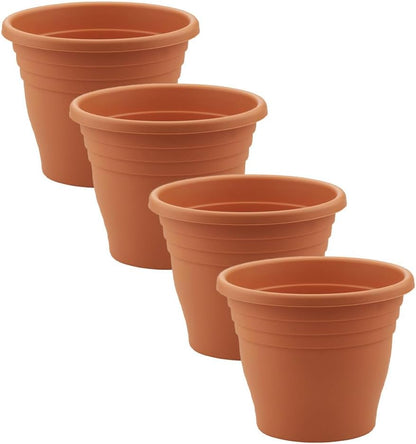 30cm (12 Inch) Plastic Planter Round Ascot Flower Pot | Garden Plant Pot