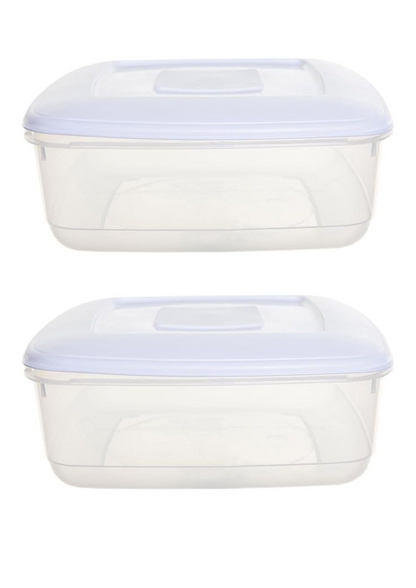 shopior 7L Clear Plastic Food Storage Container with Airtight Lid | Kitchen Food Box for Meal Prep, Dry Food, Flour, Rice, Pasta & Cereal – Xmas Cake Storage Box - (Pack of 1)