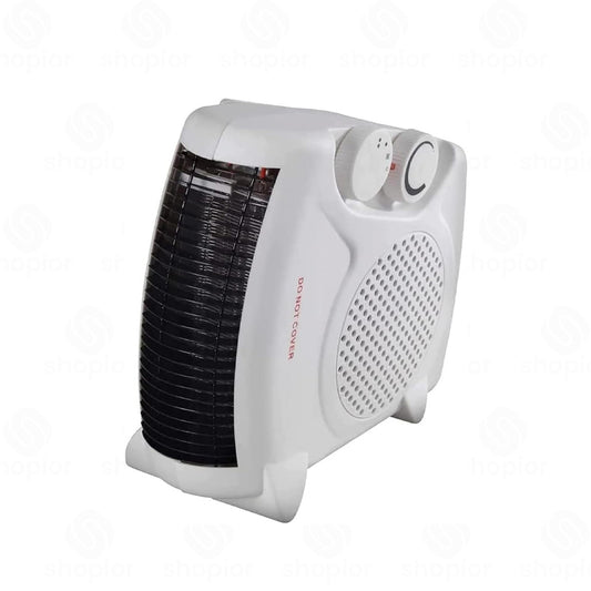 WL44001 2KW Portable Electric Fan Heater | Warmlite 2000W Heaters with Adjustable Thermostat, 2 Heat Settings, Fan Mode & Overheat Protection | White