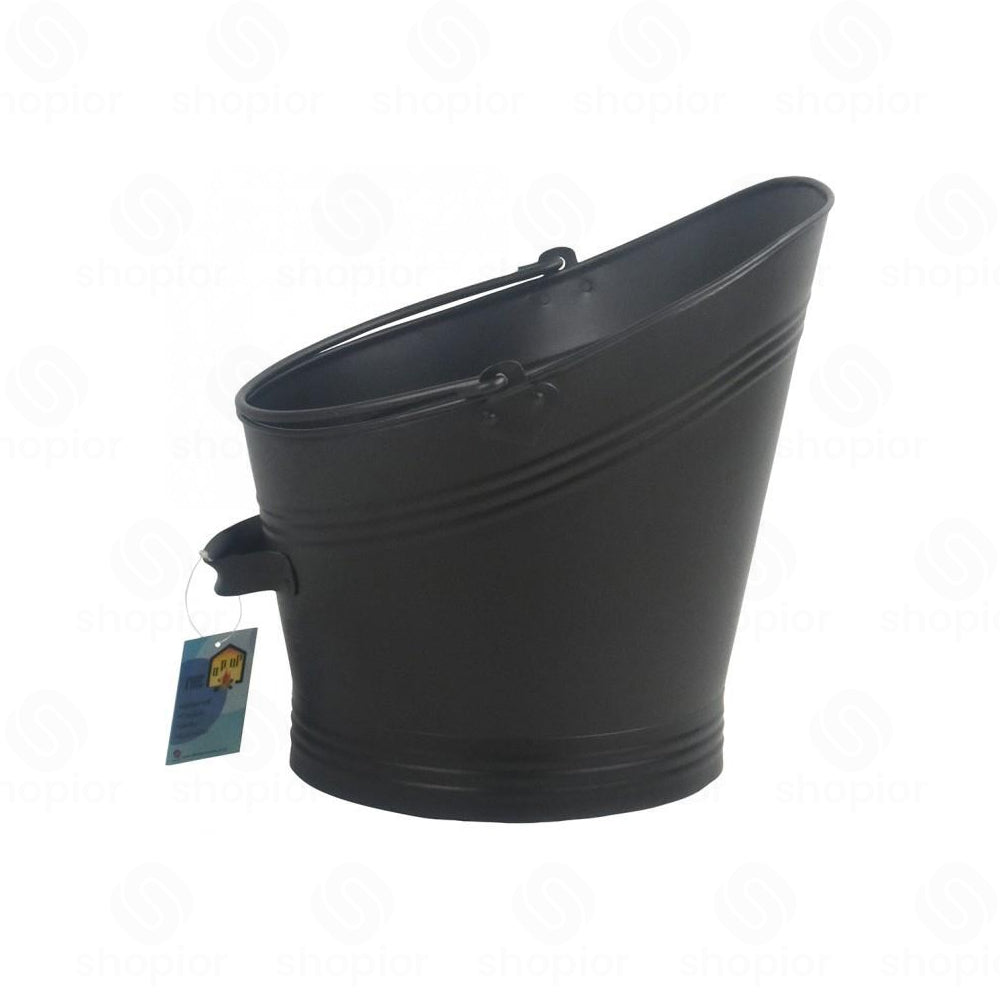 Metal Coal Scuttle Bucket & Coal Hod – Fireplace Fuel Storage for Coal, Logs & Smokeless Fuel