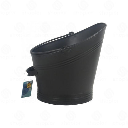 Metal Coal Scuttle Bucket & Coal Hod – Fireplace Fuel Storage for Coal, Logs & Smokeless Fuel