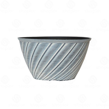 Willow 31cm (12 Inch) Aged Terracotta Planter – Large Plastic Plant Pot Indoor Outdoor