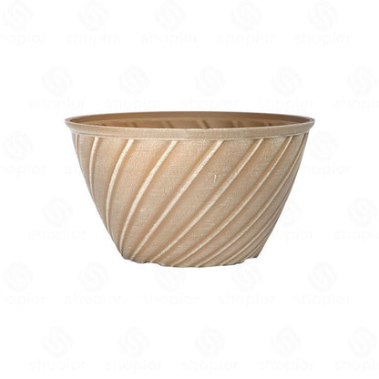 Willow 31cm (12 Inch) Aged Terracotta Planter – Large Plastic Plant Pot Indoor Outdoor