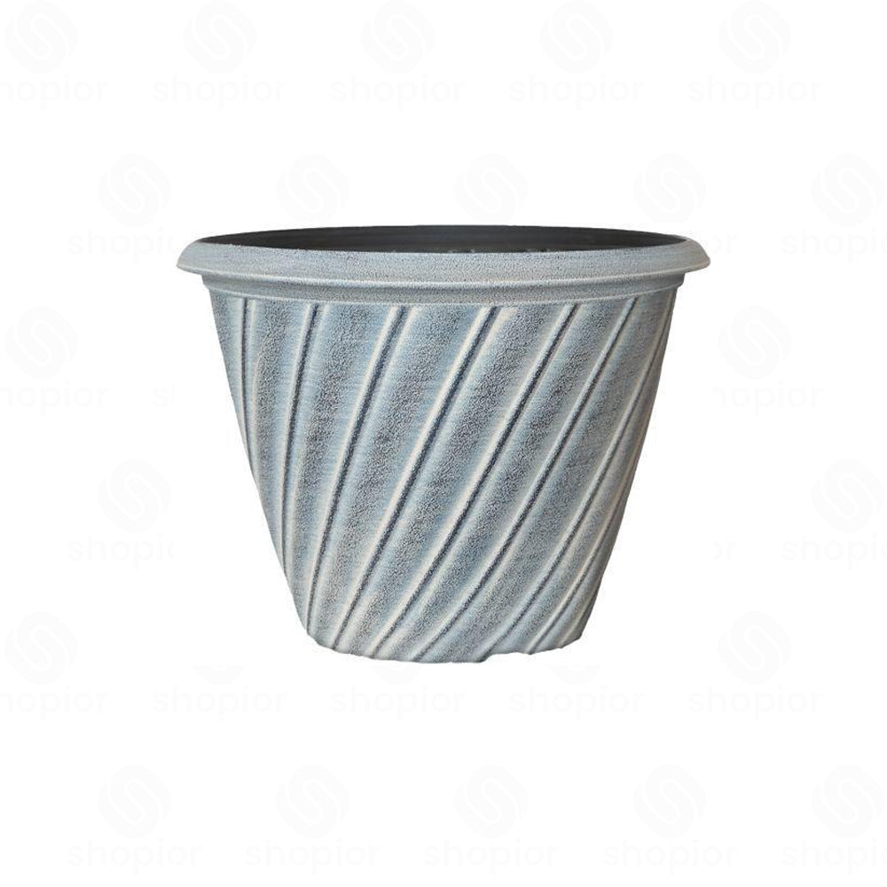 Willow 31cm (12 Inch) Aged Terracotta Planter – Large Plastic Plant Pot Indoor Outdoor