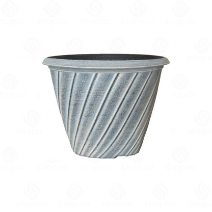 Willow 31cm (12 Inch) Aged Terracotta Planter – Large Plastic Plant Pot Indoor Outdoor
