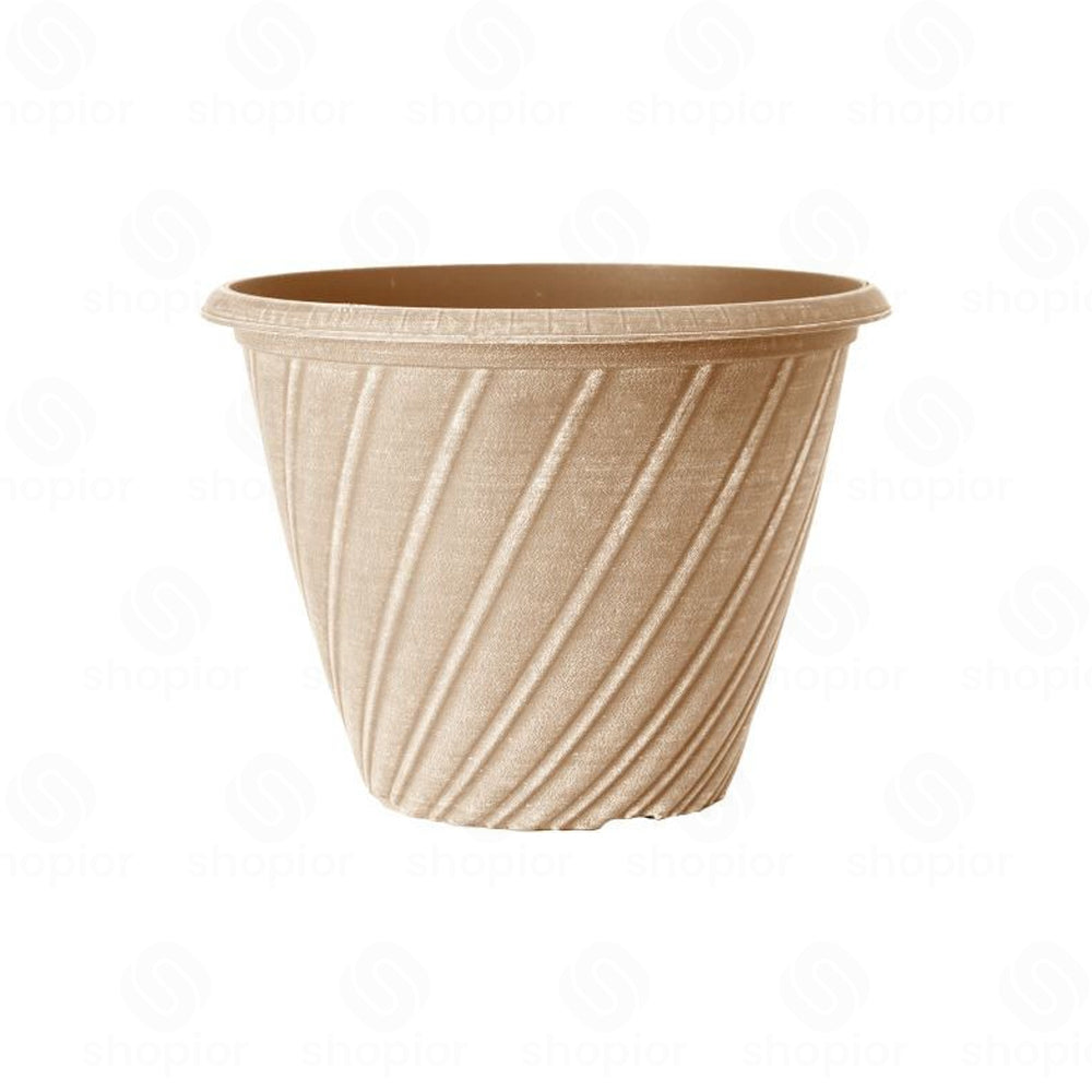 Willow 31cm (12 Inch) Aged Terracotta Planter – Large Plastic Plant Pot Indoor Outdoor