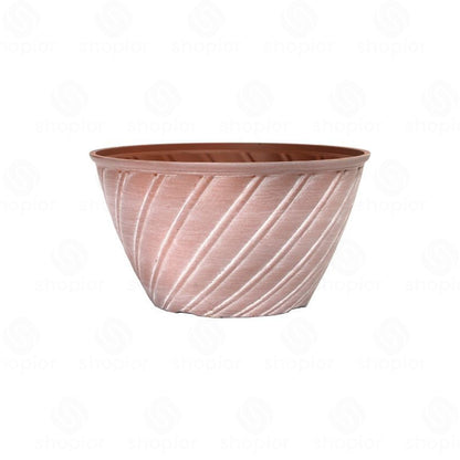Willow 31cm (12 Inch) Aged Terracotta Planter – Large Plastic Plant Pot Indoor Outdoor