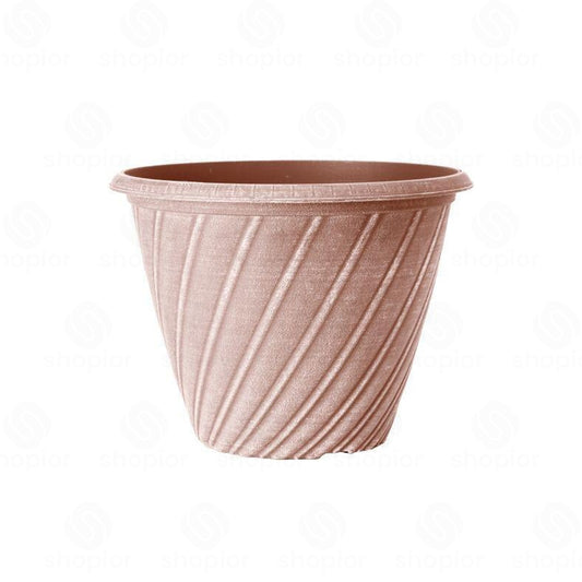 Willow 31cm (12 Inch) Aged Terracotta Planter – Large Plastic Plant Pot Indoor Outdoor