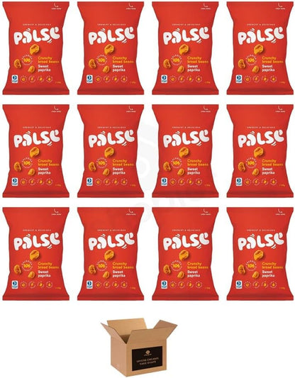 PALSE Sweet Paprika - Crunchy Peas - Sea Salt & Vinegar Broad Bean Snacks