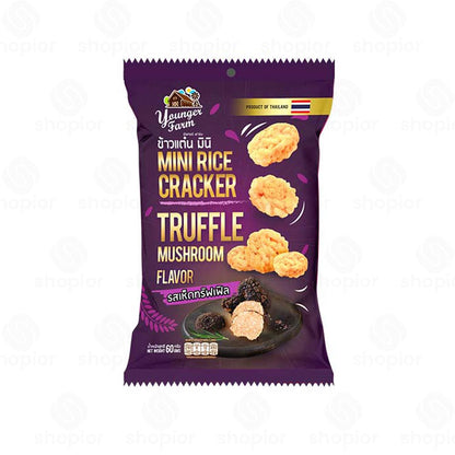Younger Farm Mini Rice Crackers Variety – Halal Thai Sticky Rice Snacks, Crunchy Asian Rice Cracker