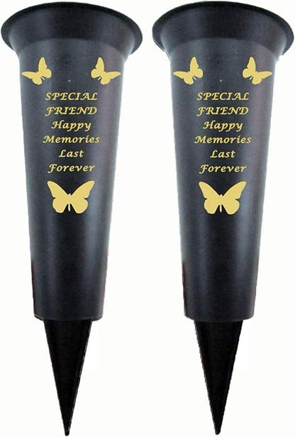 Special Mum Verse Graveside Memorial Grave Spiked Flower Vase