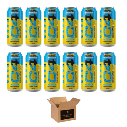 C4 Performance Energy Drink 500ml – Sugar Free Energy Boost with 160mg Caffeine, 1050mg Taurine &amp; 250mg Betaine | Explosive Energy, Great Taste, Zero Sugar