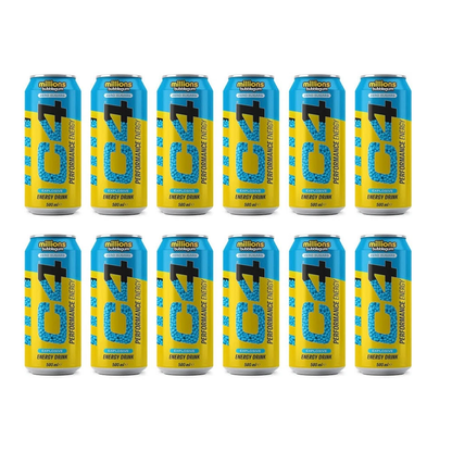 C4 Performance Energy Drink 500ml – Sugar Free Energy Boost with 160mg Caffeine, 1050mg Taurine &amp; 250mg Betaine | Explosive Energy, Great Taste, Zero Sugar