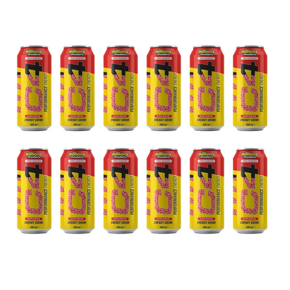 C4 Performance Energy Drink 500ml – Sugar Free Energy Boost with 160mg Caffeine, 1050mg Taurine &amp; 250mg Betaine | Explosive Energy, Great Taste, Zero Sugar
